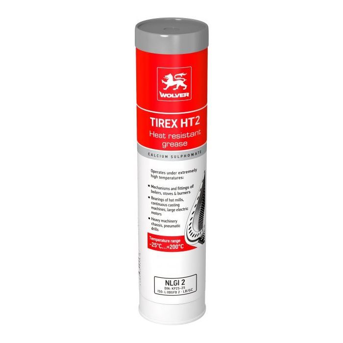 Смазка автомобильная Wolver Tirex HT2 (NLGI 2) (-25С..+200C) (червоний) (тубус 0,4кг) (4260360945618)