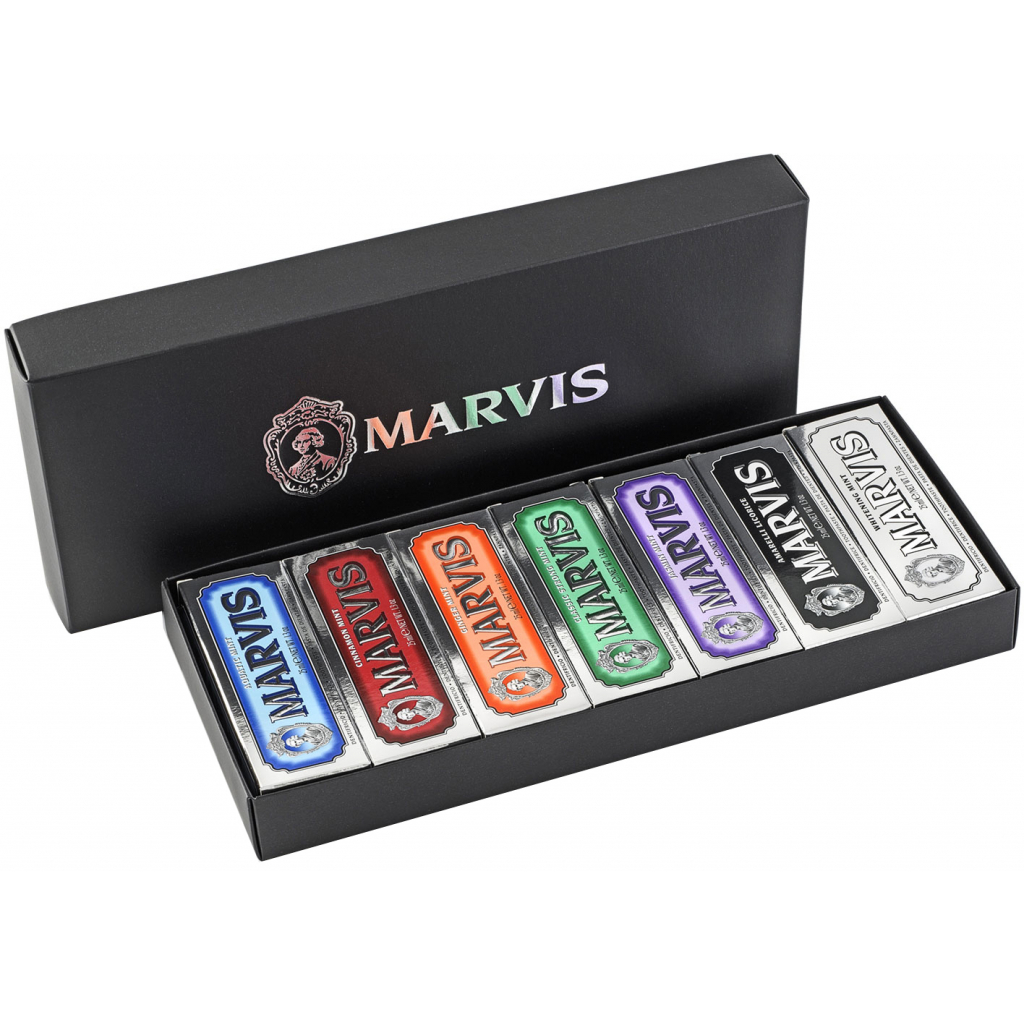 Набір косметики Marvis зубні пасти в подарунковій коробці 7х25 мл (8004395111008) зображення 2
