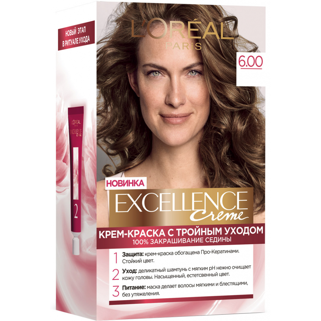 Фарба для волосся L'Oreal Paris Excellence 6.00 Темно-русявий (3600523781133)