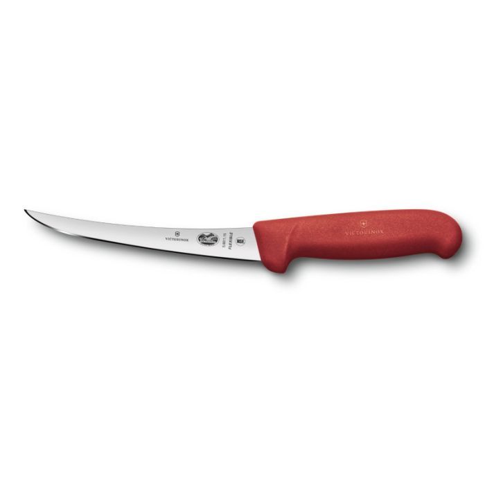 Кухонний ніж Victorinox Fibrox Boning Flexible 15 см Red (5.6611.15)
