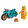 Конструктор LEGO City Stuntz Трюковый мотоцикл с цыплёнком 10 деталей (60310) изображение 2