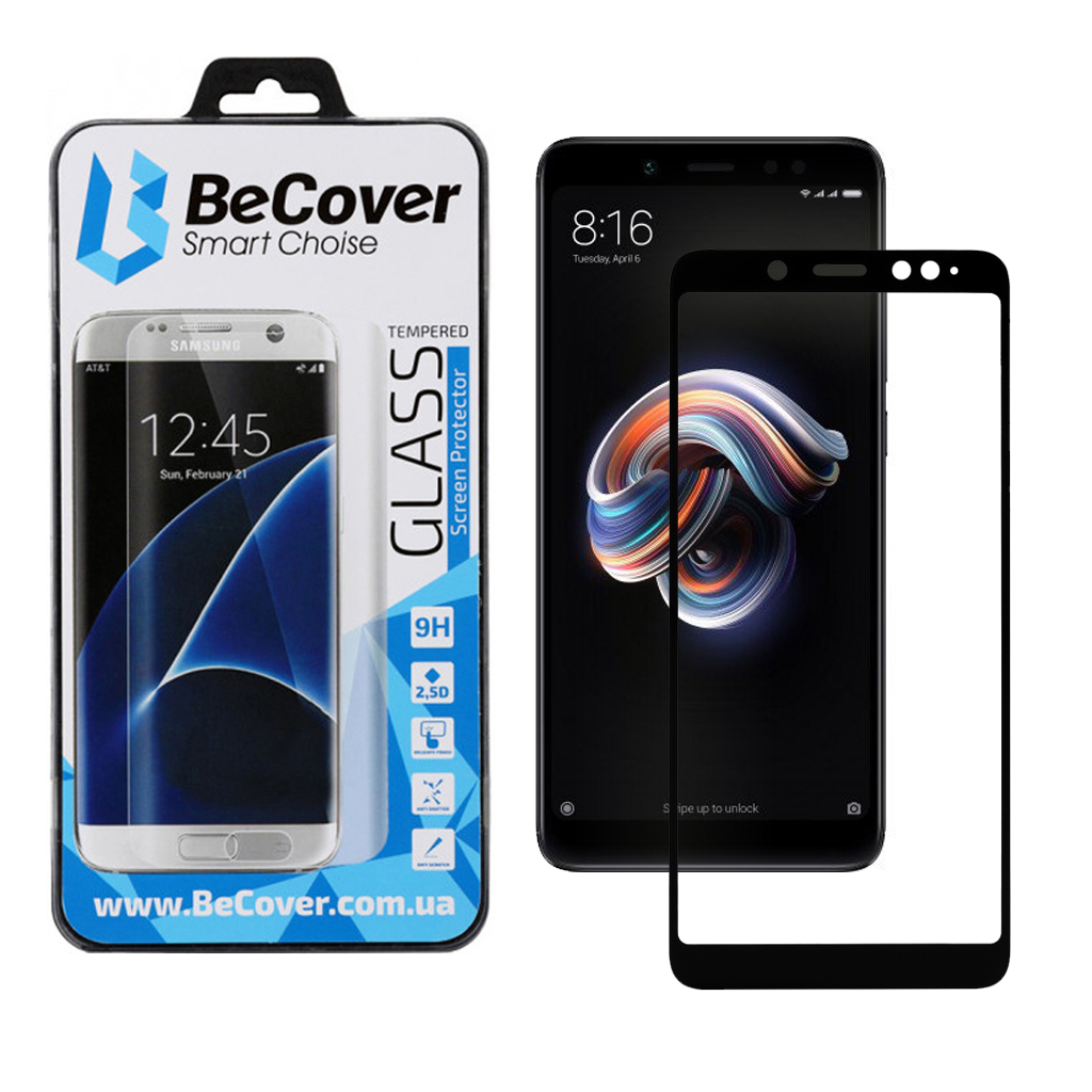Стекло защитное BeCover Xiaomi Redmi Note 5 Black (702225) (702225)