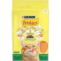 Сухой корм для кошек Purina Friskies Indoor с курицей и овощами 10 кг (3222270195980) изображение 2