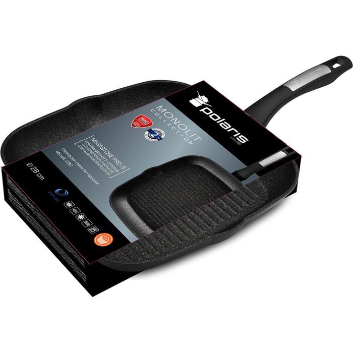 Сковорода Polaris Grill Monolit-28G 28 см (Monolit-28G) изображение 8