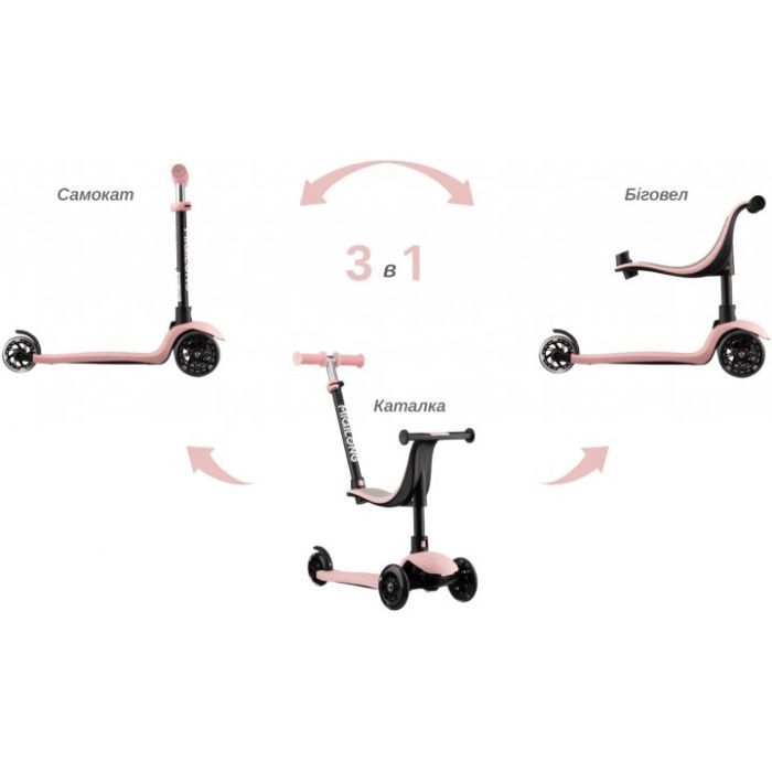 Самокат Miqilong Alamo Розовый (ALAMO-125-PINK) изображение 10