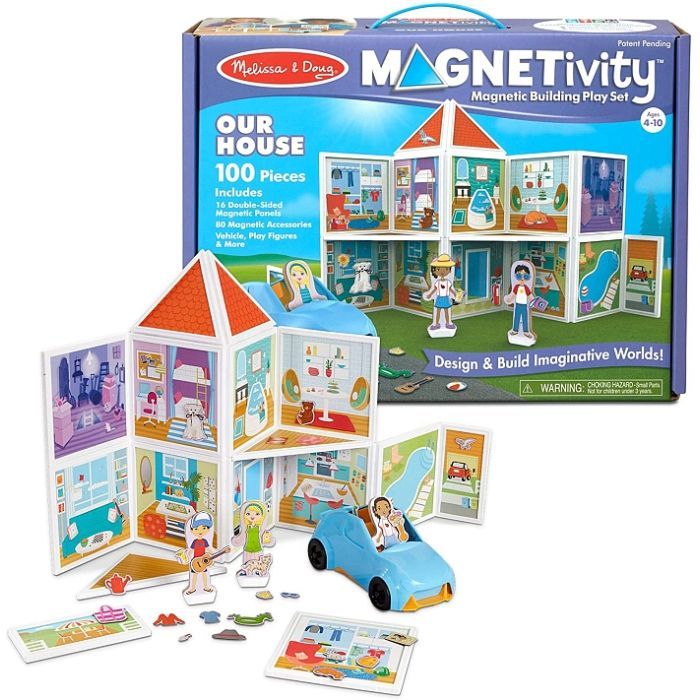 Ігровий набір Melissa&Doug магнітний набір будівель Наш дім (MD30650)