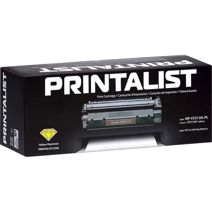 Картридж Printalist HP LJ M252/M277/ CF402X Yellow (HP-CF402X-PL) изображение 2