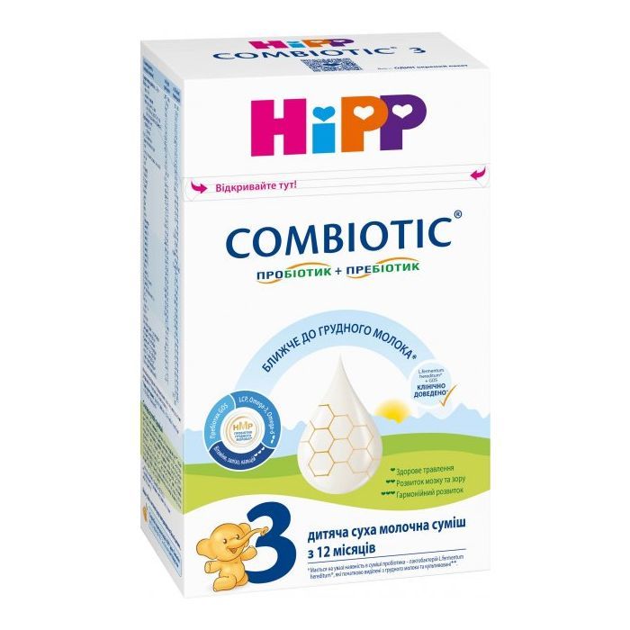 Детская смесь HiPP молочная Combiotic 3+12 мес. 500 г (9062300138785) изображение 3