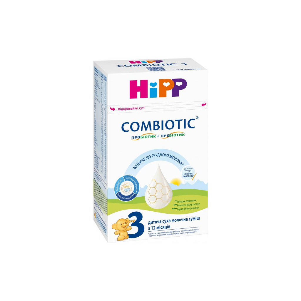 Дитяча суміш HiPP молочна Combiotic 3 +12 міс. 500 г (9062300138785) зображення 3