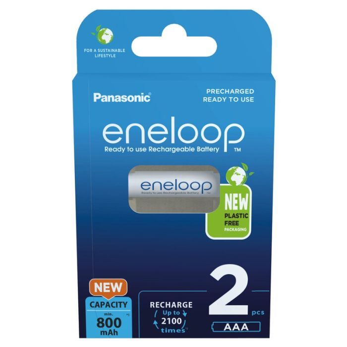 Аккумулятор Panasonic Eneloop AAA 800mAh NI-MH * 2 (BK-4MCDE/2BE)
