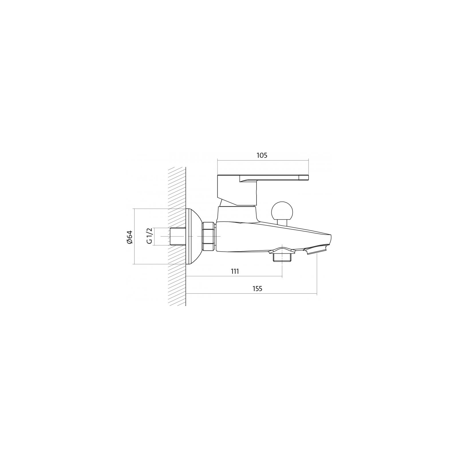 Змішувач Cersanit 3в1 B245 (S601-125) зображення 4
