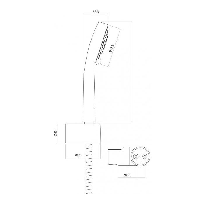 Смеситель Cersanit 3в1 B245 (S601-125) изображение 6