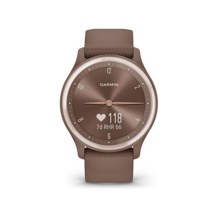 Смарт-годинник Garmin vivomove Sport, Cocoa, Silicone (010-02566-02) зображення 6