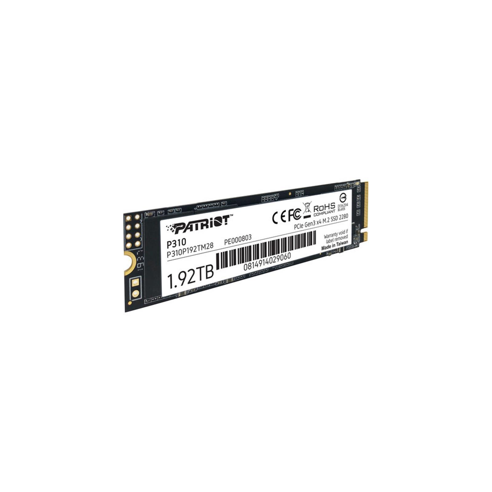 Накопичувач SSD M.2 2280 1.92TB Patriot (P310P192TM28) зображення 2