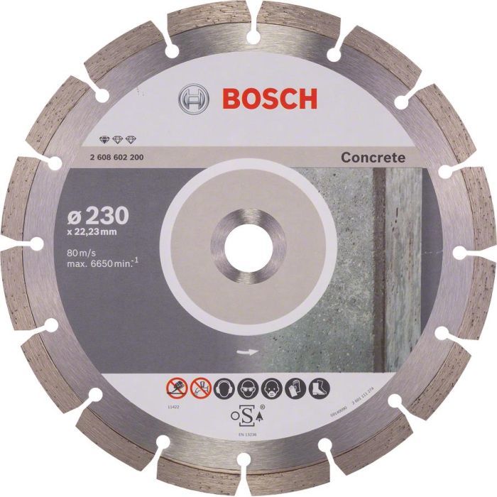 Диск пильный Bosch Standard for Concrete 230-22.23, по бетону (2.608.602.200)