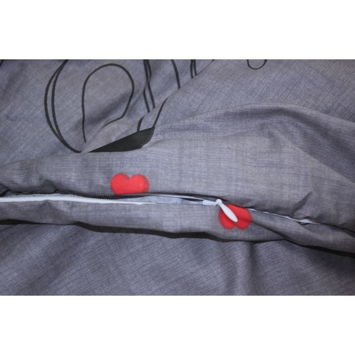 Постільна білизна MirSon Сатин 22-1277 Happy day Сімейний 160x220 (2200003575866) зображення 5