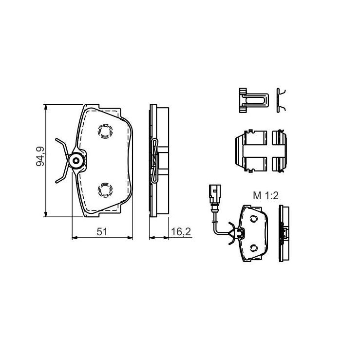 Гальмівні колодки Bosch 0 986 494 529 зображення 5