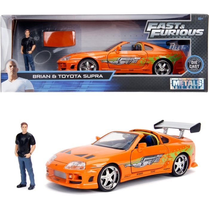 Машина Jada металлическая Форсаж Toyota Supra (1995) + фигурка Брайана 1:24 (253205001) изображение 12