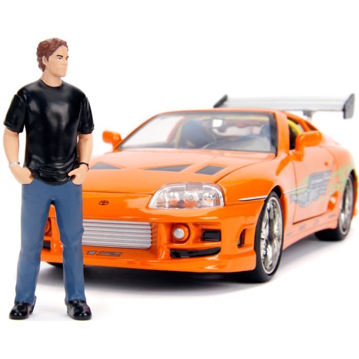 Машина Jada металлическая Форсаж Toyota Supra (1995) + фигурка Брайана 1:24 (253205001)