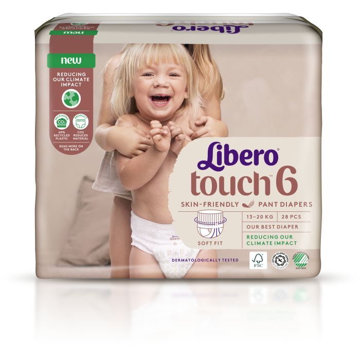 Подгузники Libero Touch Pants Размер 6 (13-20 кг) 28 шт (7322541739670) изображение 2