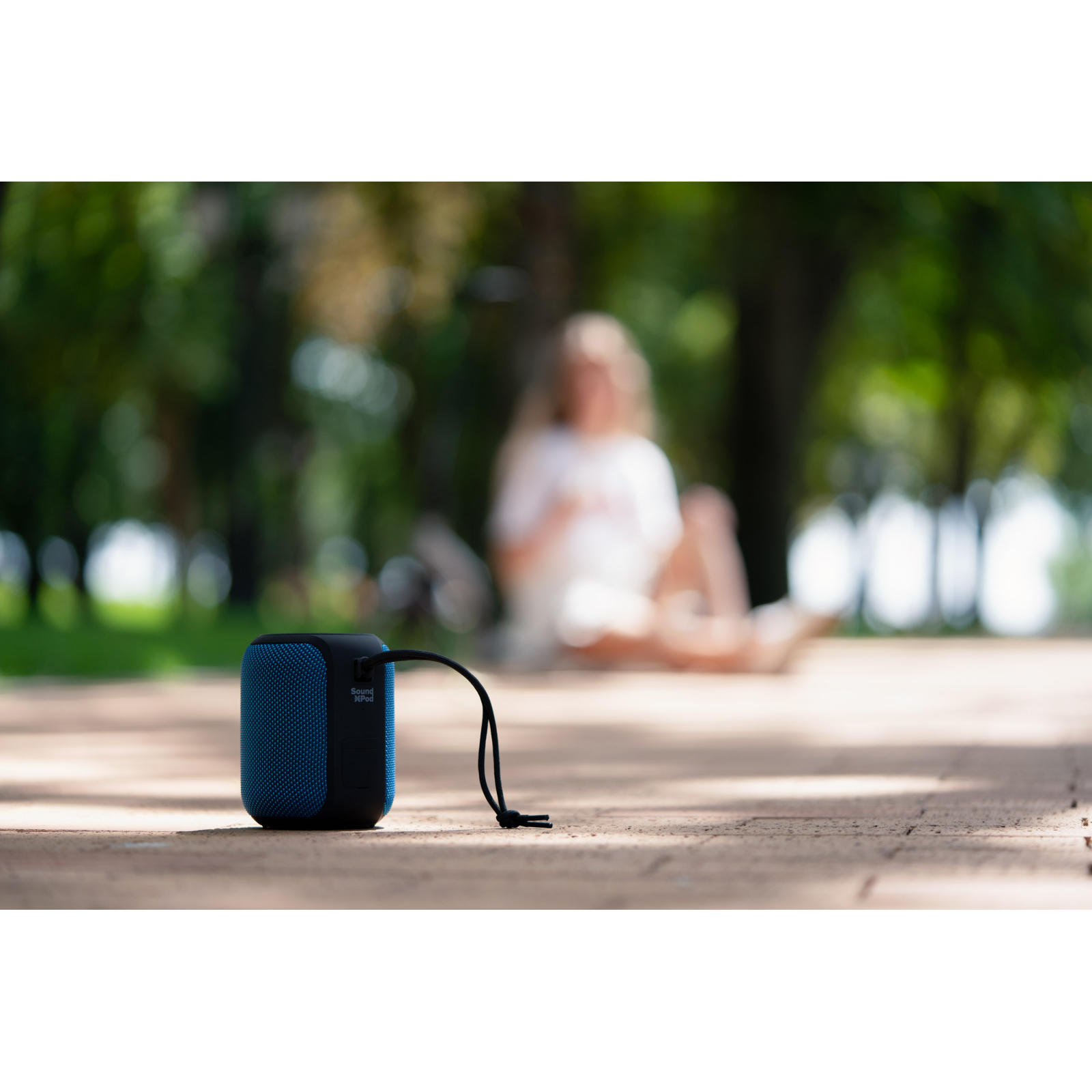 Акустична система 2E SoundXPod TWS MP3 Wireless Waterproof Blue (2E-BSSXPWBL) зображення 6