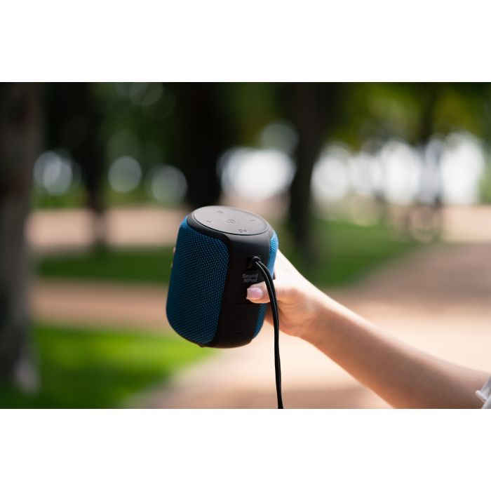 Акустична система 2E SoundXPod TWS MP3 Wireless Waterproof Blue (2E-BSSXPWBL) зображення 7