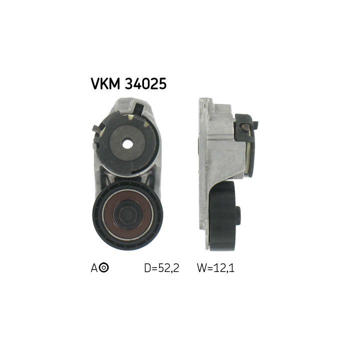 Натягувач ременя з роликом SKF VKM 34025