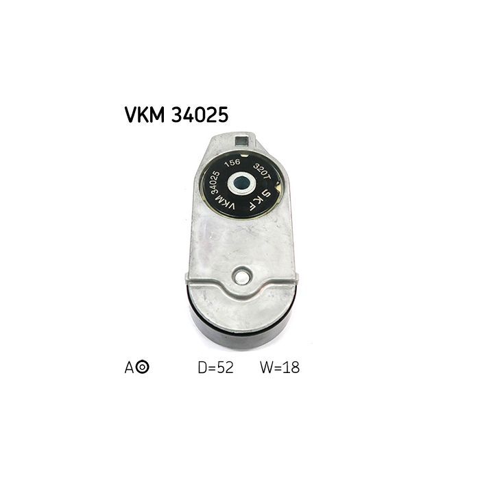 Натягувач ременя з роликом SKF VKM 34025 зображення 2