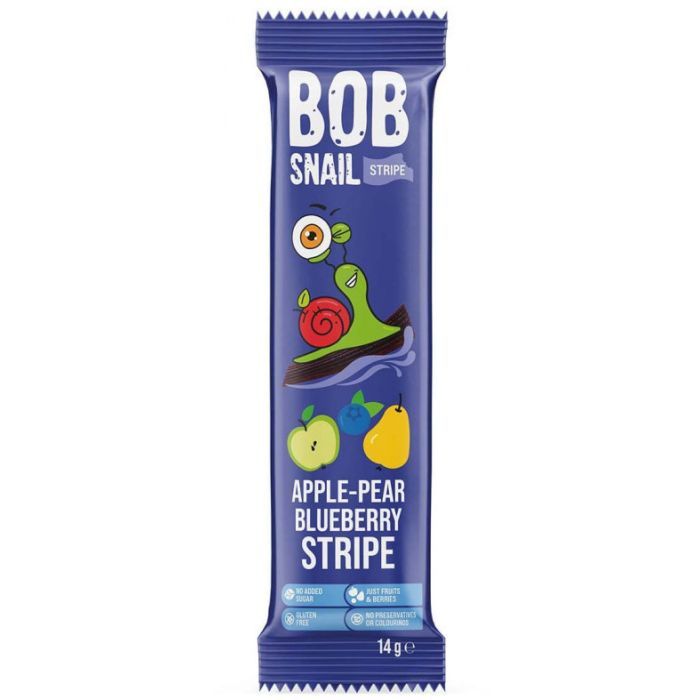 Конфета Bob Snail Улитка Боб Яблоко Груша Черника, 14 г (4820206080745)