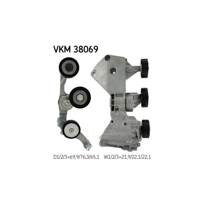 Ролик натяжителя ремня SKF VKM 38069