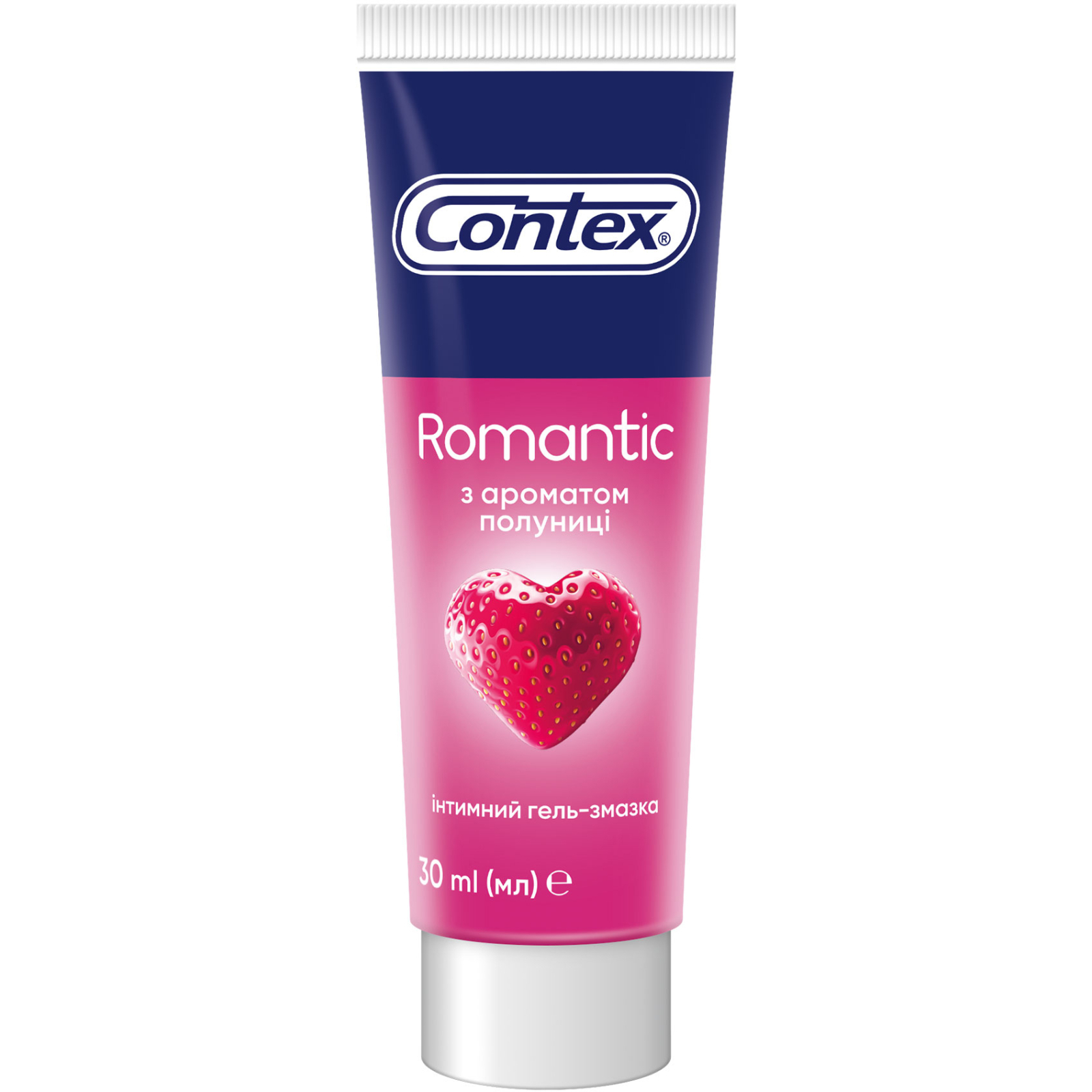Интимный гель-смазка Contex Romantic с ароматом клубники (лубрикант) 30 мл (4820108005150)