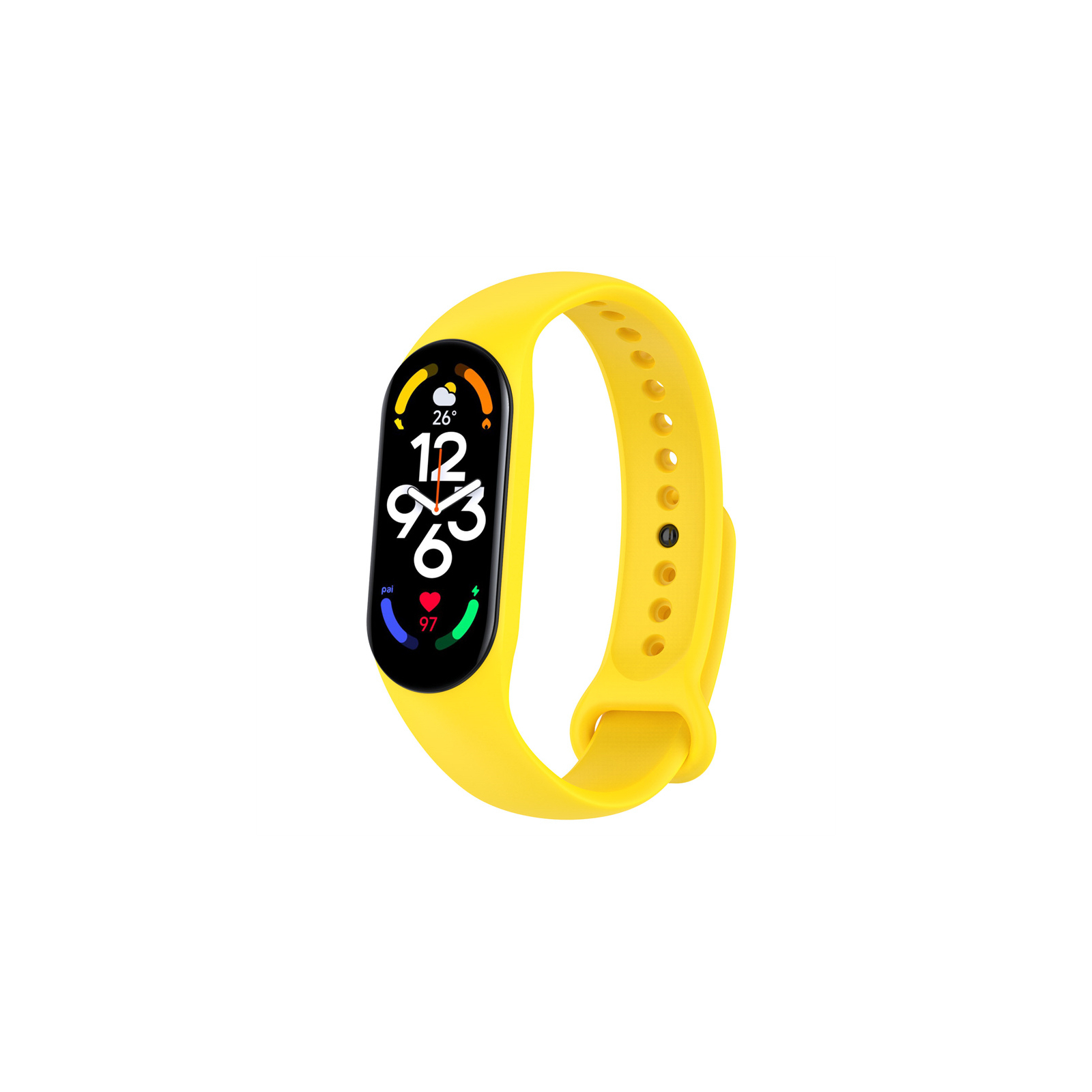 Ремешок для фитнес браслета BeCover Silicone для Xiaomi Mi Smart Band 7 Yellow (707487)