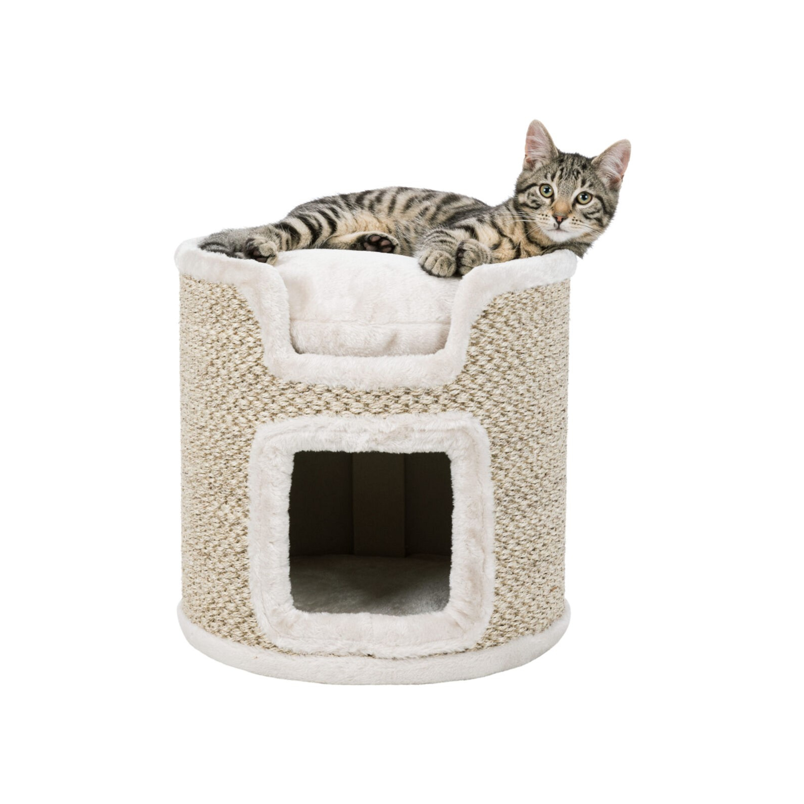 Дряпка (кігтеточка) для котів Trixie Башта Ria 37х37 см світло-сіра (4011905447063) зображення 7