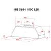 Вытяжка кухонная Perfelli BIS 5684 BL 1000 LED изображение 10