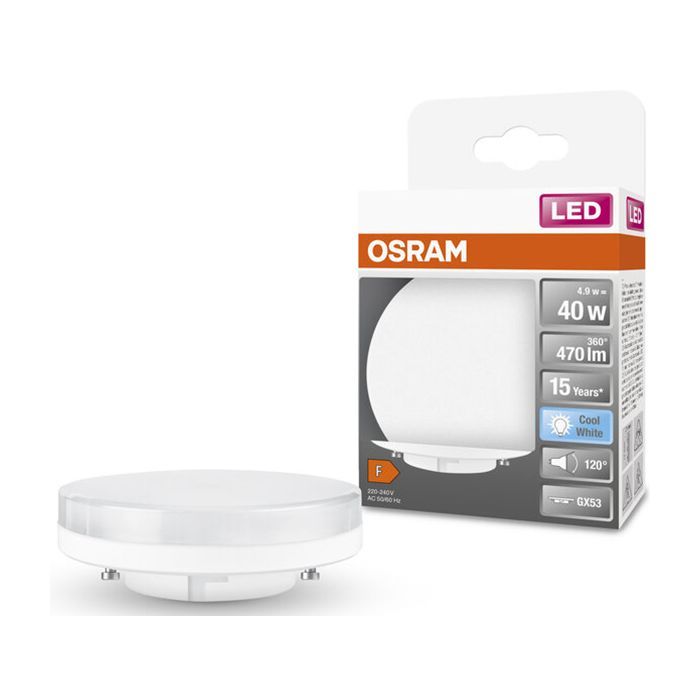 Лампочка Osram LED STAR, 4.9W, 470Lm, 4000K, GX53 (4058075433465) изображение 2