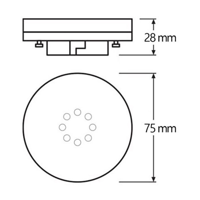 Лампочка Osram LED STAR, 4.9W, 470Lm, 4000K, GX53 (4058075433465) изображение 4