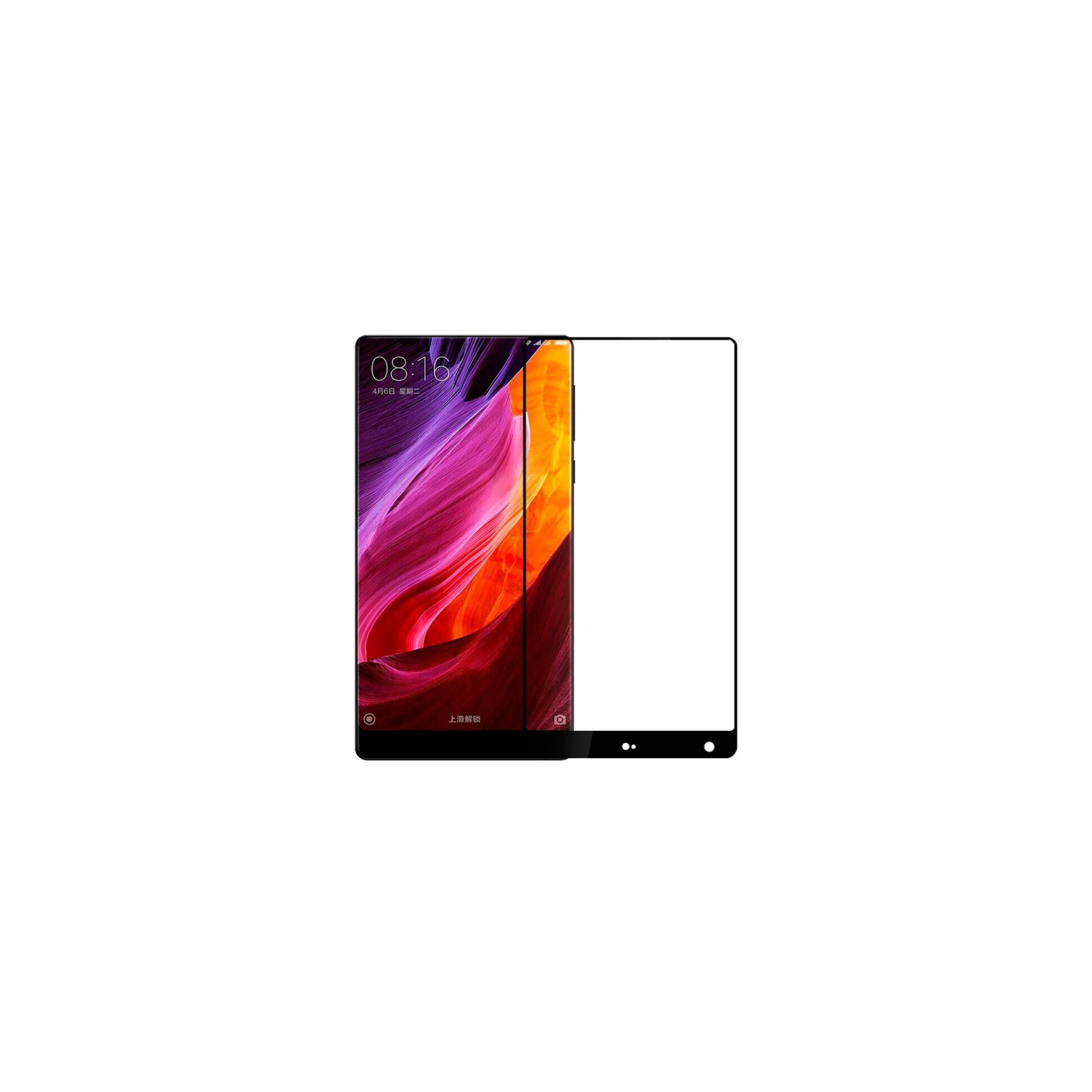 Стекло защитное PowerPlant Full screen Xiaomi Mi Mix, Black (GL605644)