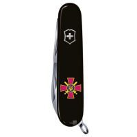 Нож Victorinox Huntsman Army Black "Емблема СВ ЗСУ" (1.3713.3_W0020u) изображение 5