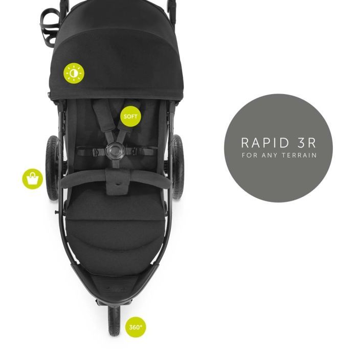 Коляска Hauck Rapid 3R Black (14854-9) изображение 2