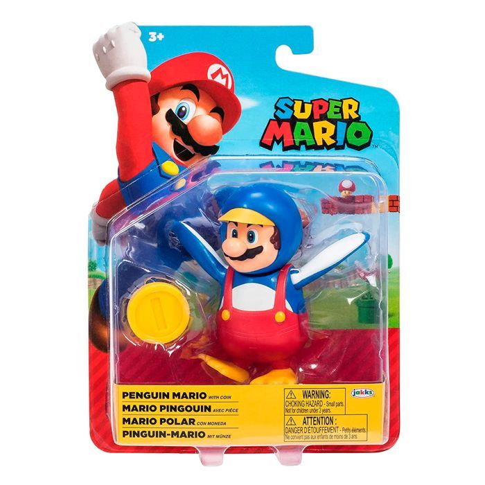 Фігурка Super Mario з артикуляцією - Маріо-пінгвін 10 см (40824i) зображення 8