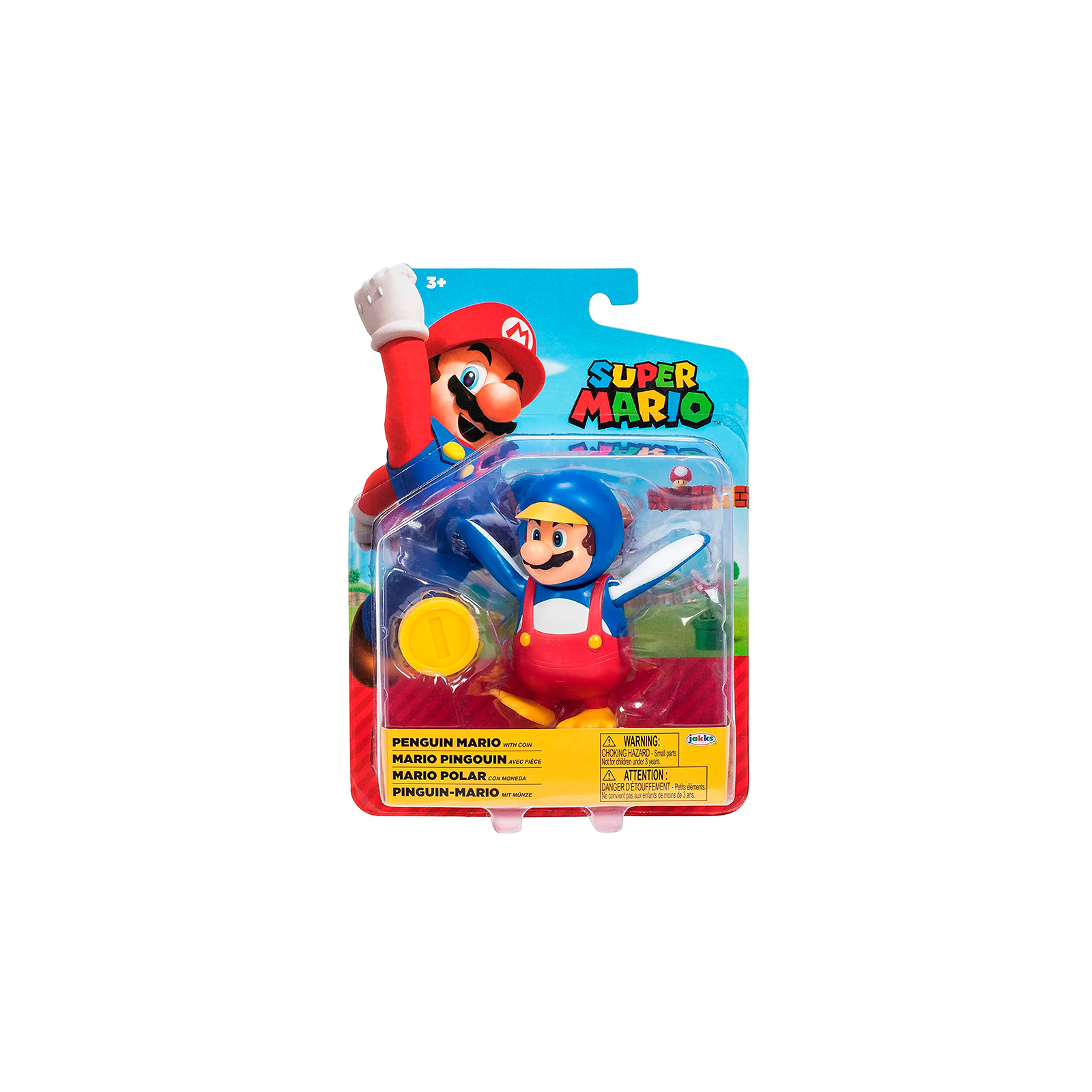 Фигурка Super Mario с артикуляцией – Марио-пингвин 10 см (40824i) изображение 8