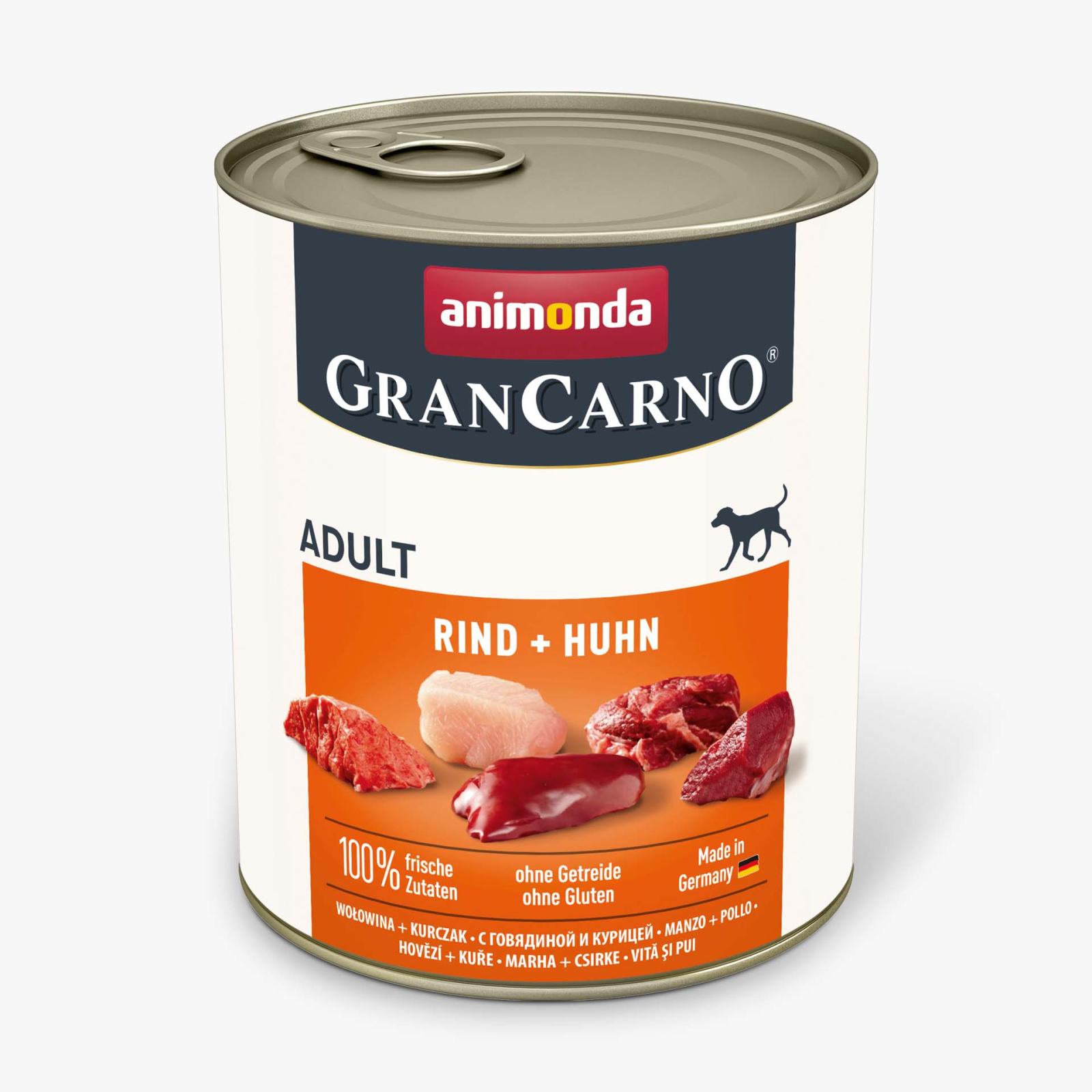 Консервы для собак Animonda GranCarno Adult Beef + Chicken 800 г (4017721827416)