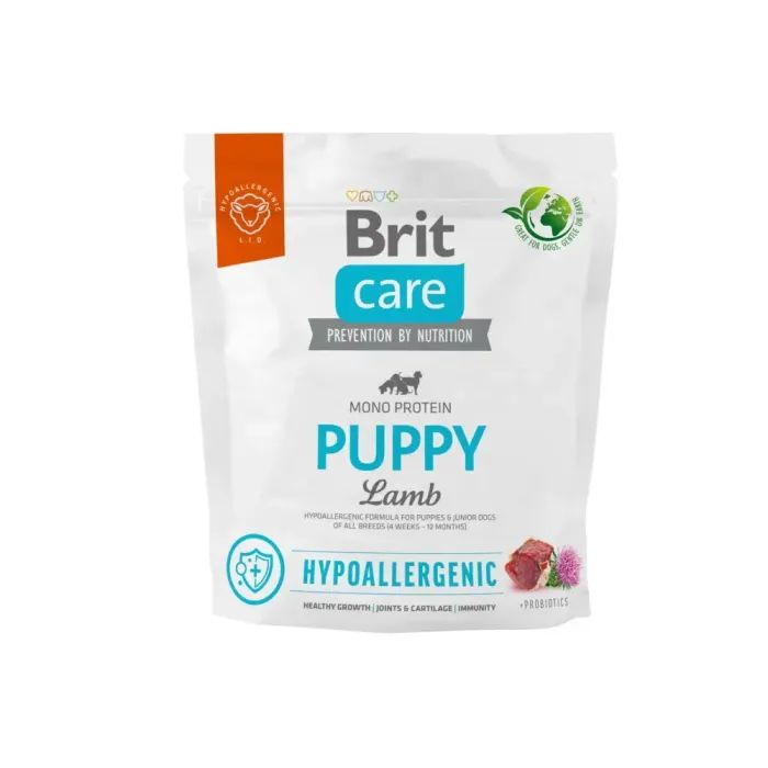 Сухой корм для собак Brit Care Dog Hypoallergenic Puppy с ягненком 3 кг (8595602558964)
