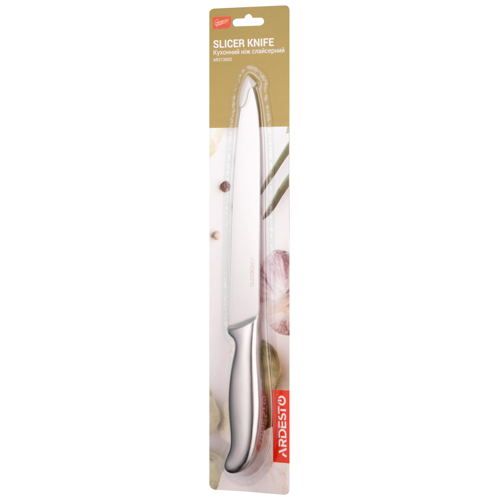 Кухонный нож Ardesto Gemini Slicer 20,3 см (AR2136SS) изображение 3