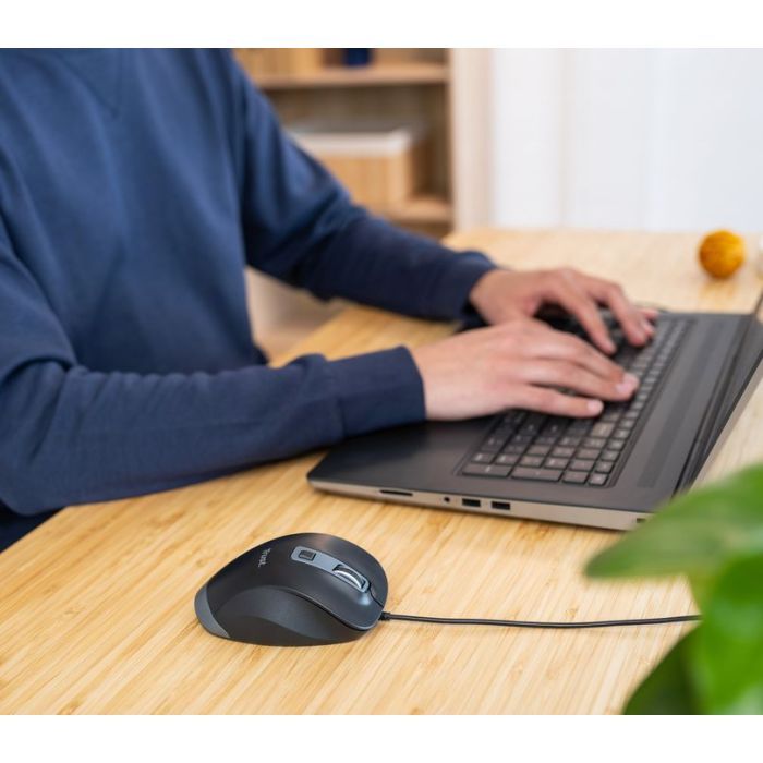 Мышка Trust Fyda Comfortable ECO USB Black-GREY (24728) изображение 5
