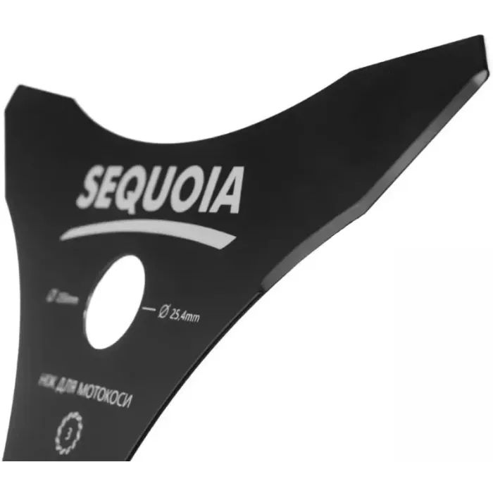 Ніж для газонокосарки SEQUOIA 3-х зубчастий, D=255 мм, посадковий D=25.4 мм, товщина 1.4 мм (GB3-255) зображення 2