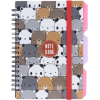 Блокнот Optima Panda, B6 с разделителями 100 листов, клетка (O20358-12)
