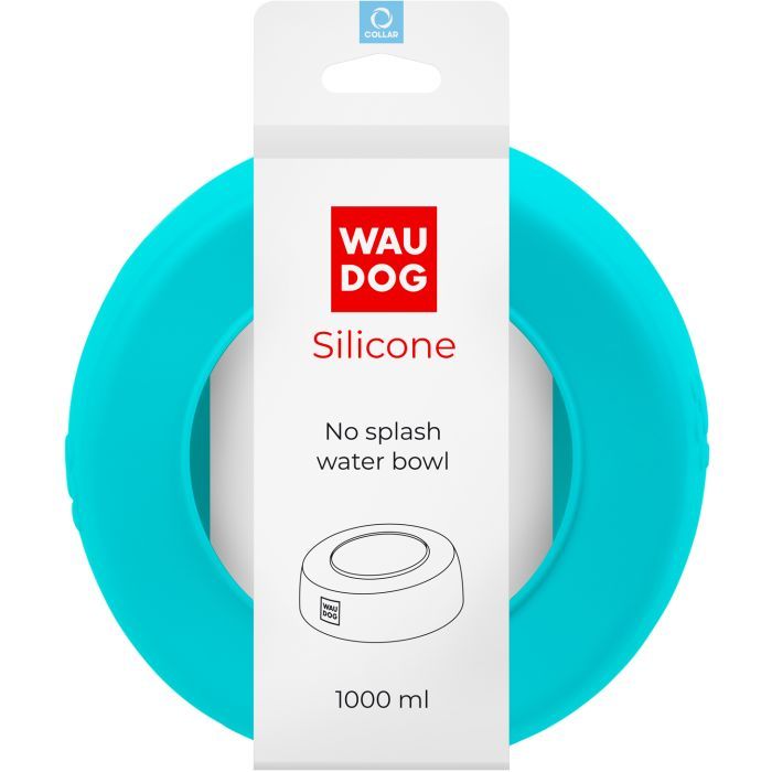 Посуд для собак WAUDOG Silicone Миска-непроливайка 1 л сіра (507911) зображення 4