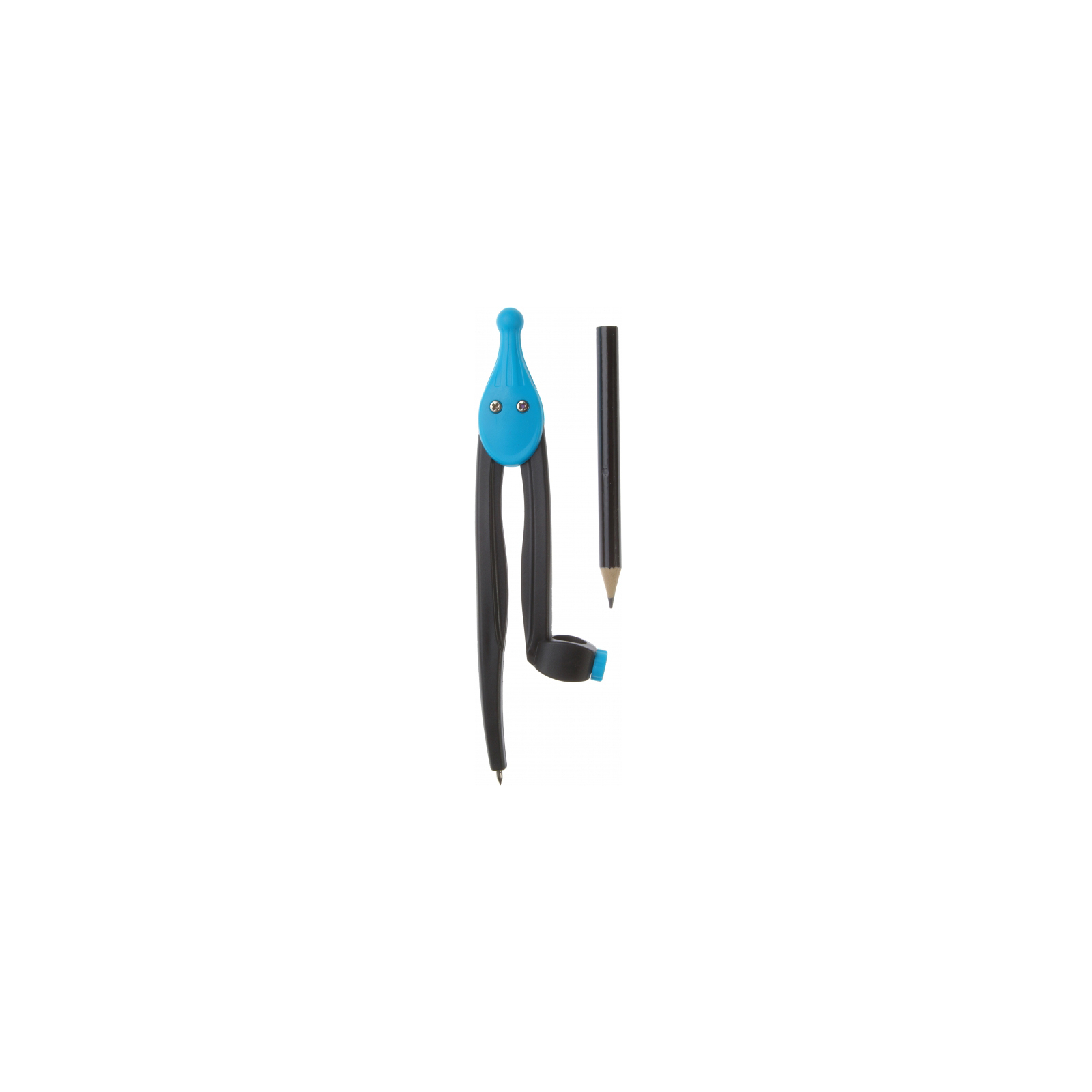 Циркуль Optima для олівця пластиковий Plazzy блакитний (O81482) зображення 2