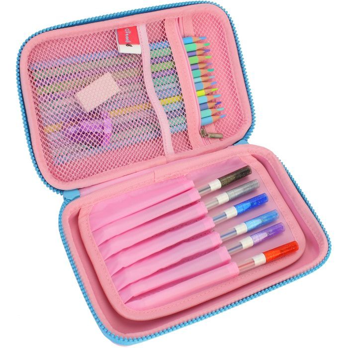 Пенал Cool For School с тиснением 1 отделение Фуксия (QT-5625-Rosered) изображение 2
